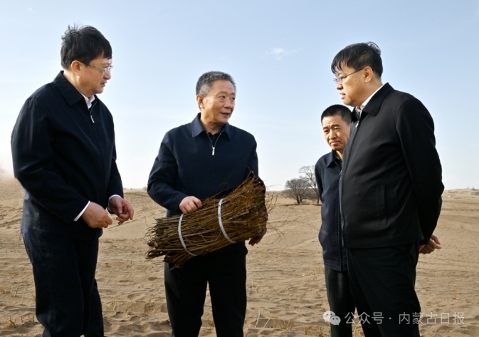 孙绍骋深入锡林郭勒盟调研浑善达克沙地治理工作